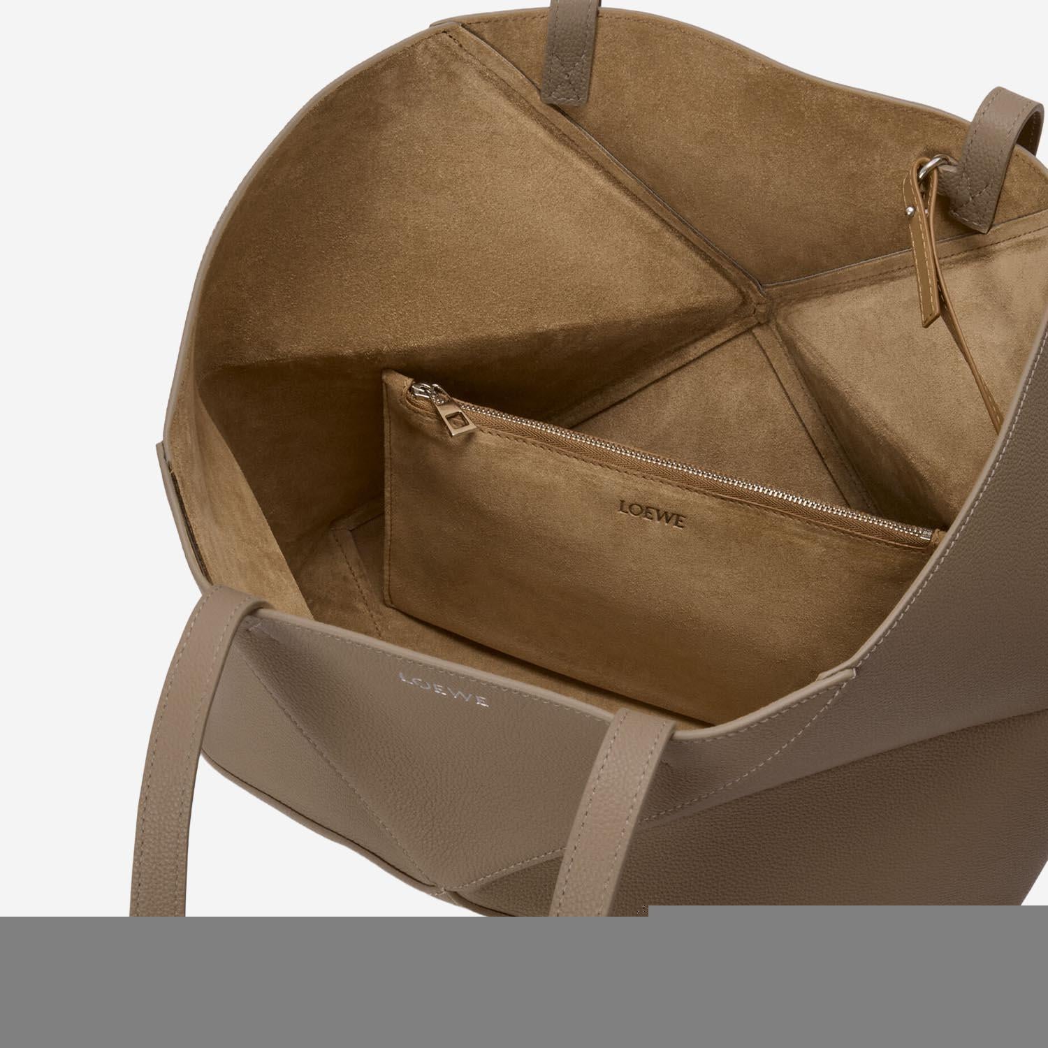 Borsa tote Puzzle Fold media in pelle A779PEWX04 3170 LOEWE 