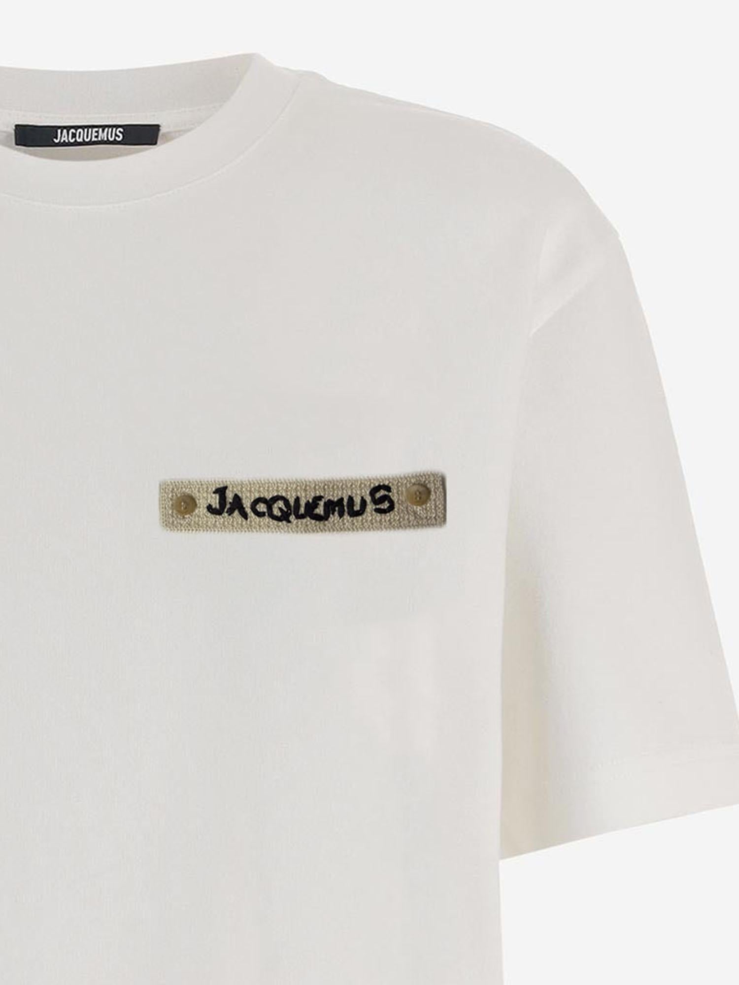 T-SHIRT IN COTONE CON LOGO TSM00643AJ00289 1NJ JACQUEMUS 
