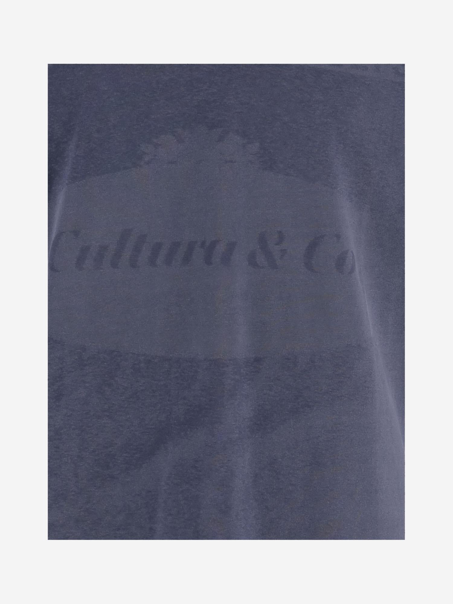 T-SHIRT IN COTONE CON LOGO B009  CULTURA 