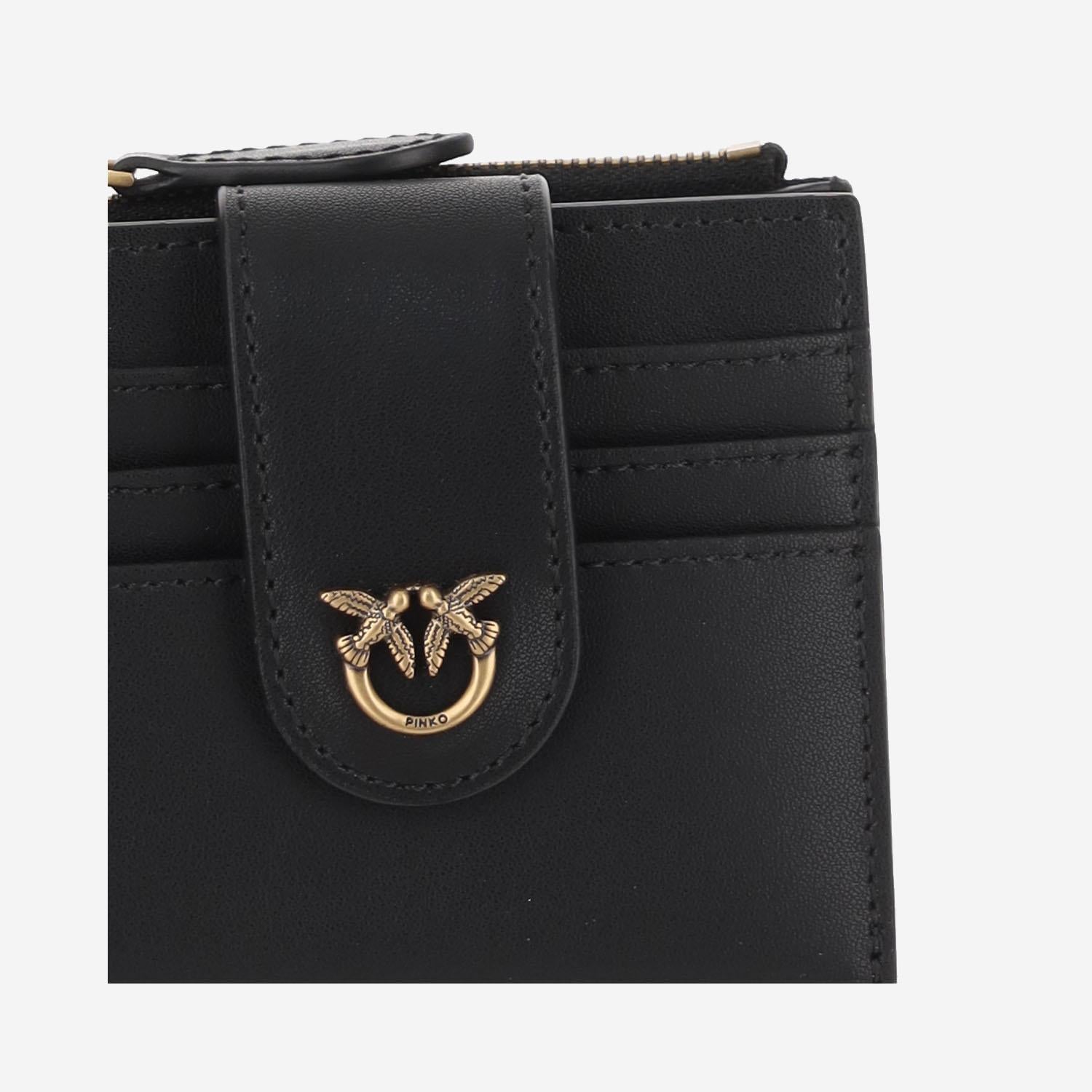 PORTAFOGLIO IN PELLE CON LOGO 103610 A0F1Z99Q PINKO 