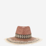 CAPPELLO IN MISTO PAGLIA E VISCOSA CON RICAMO 385981 48 FERRUCCIO VECCHI 