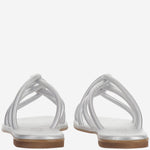 SANDALI IN PELLE TASO TUB ARGENTO KIMA 