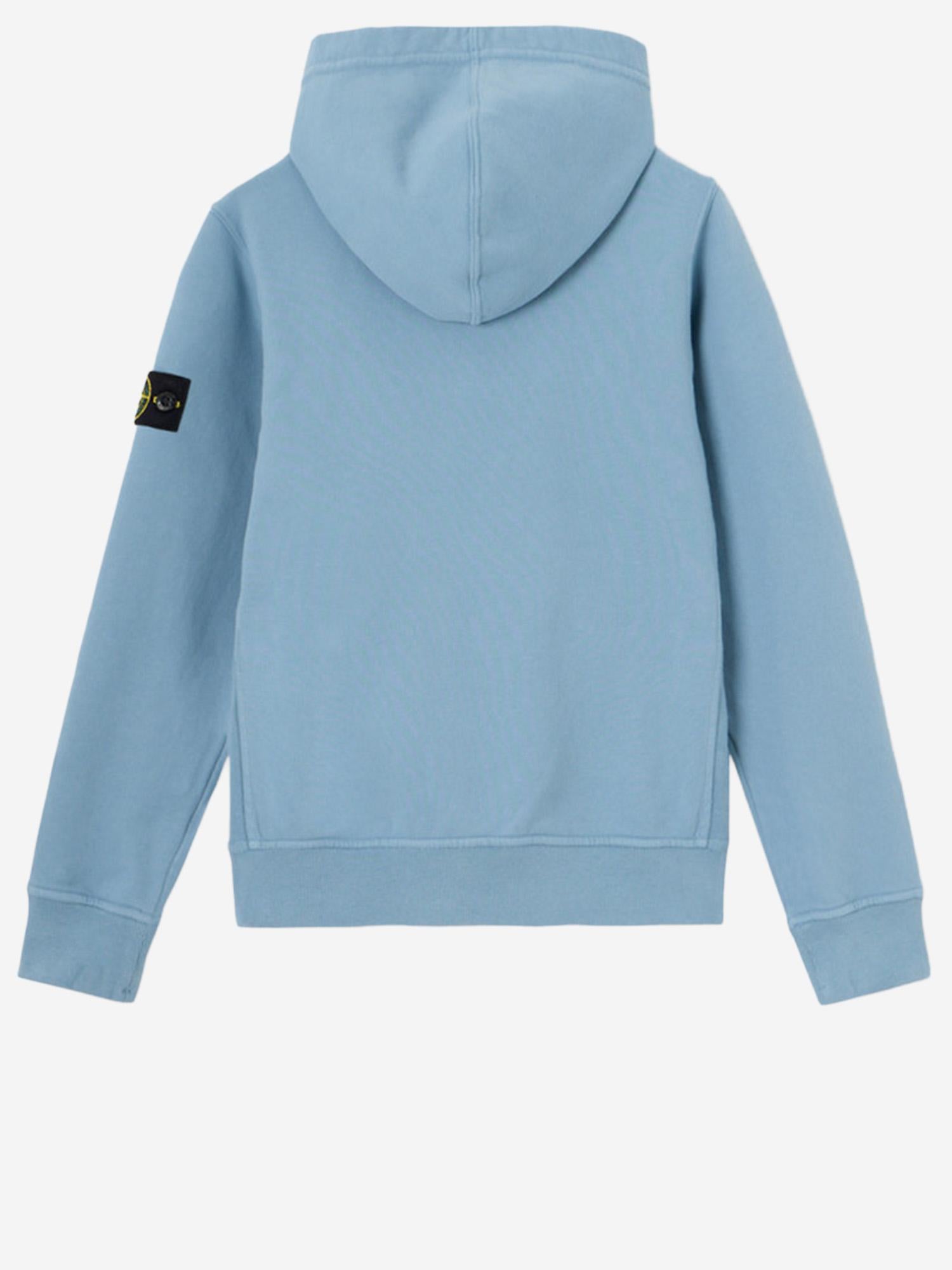 FELPA IN COTONE CON LOGO 6100004 S0040V0040 STONE ISLAND KIDS 