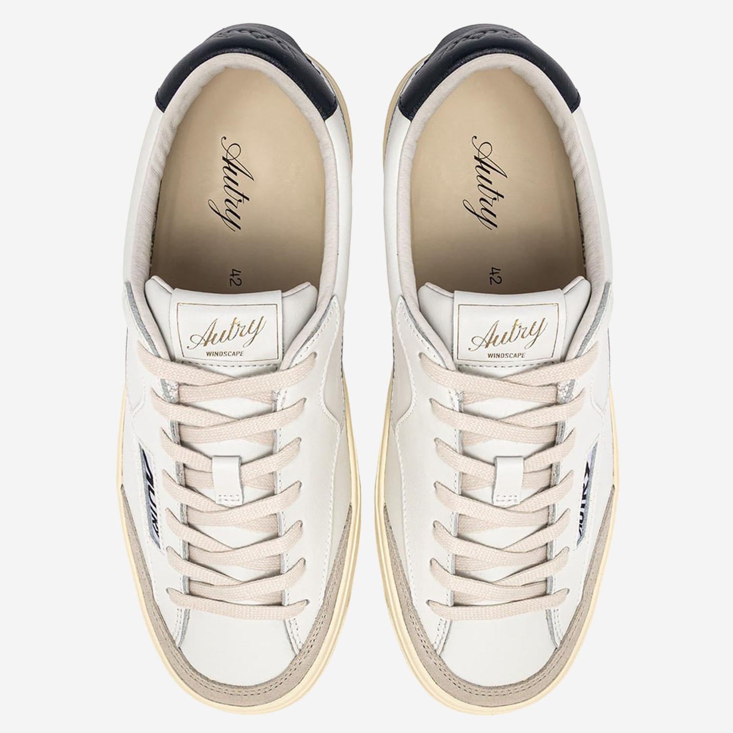 SNEAKERS WINDSCAPE LOW SCLMUK05 LEATSUEWHTSPACE AUTRY 