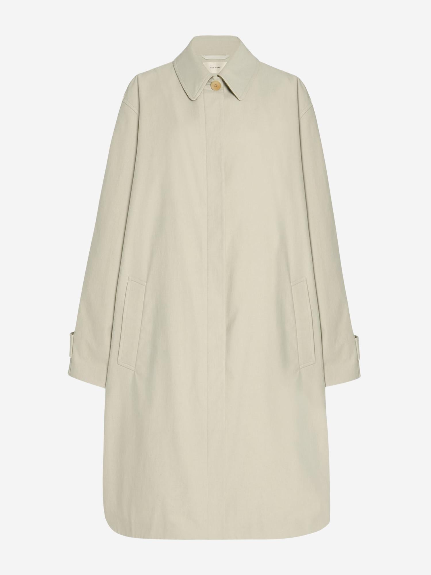 CAPPOTTO PLUMA IN COTONE E CASHMERE 10379W4019 SNW THE ROW 
