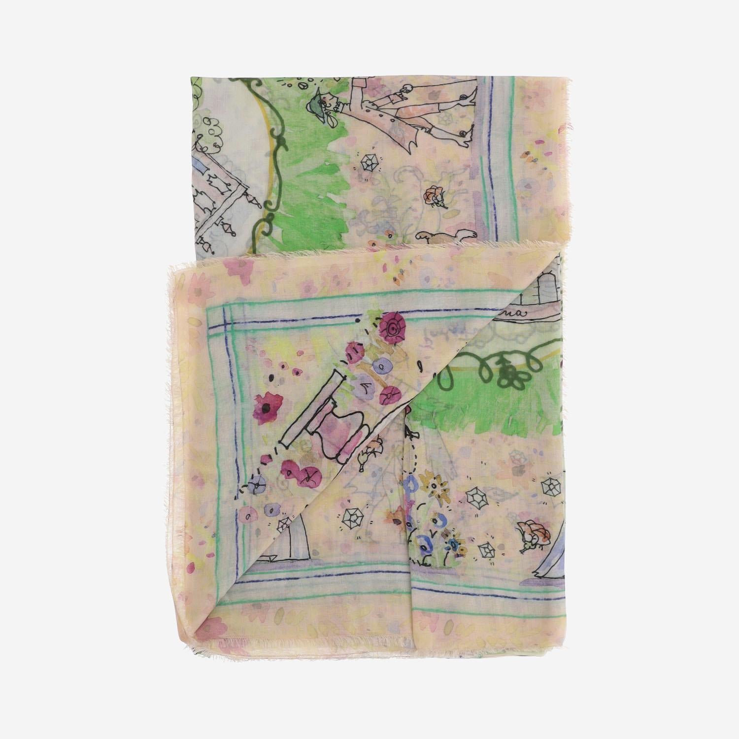 Sciarpa giardino boboli 2073 1710 FALIERO SARTI 