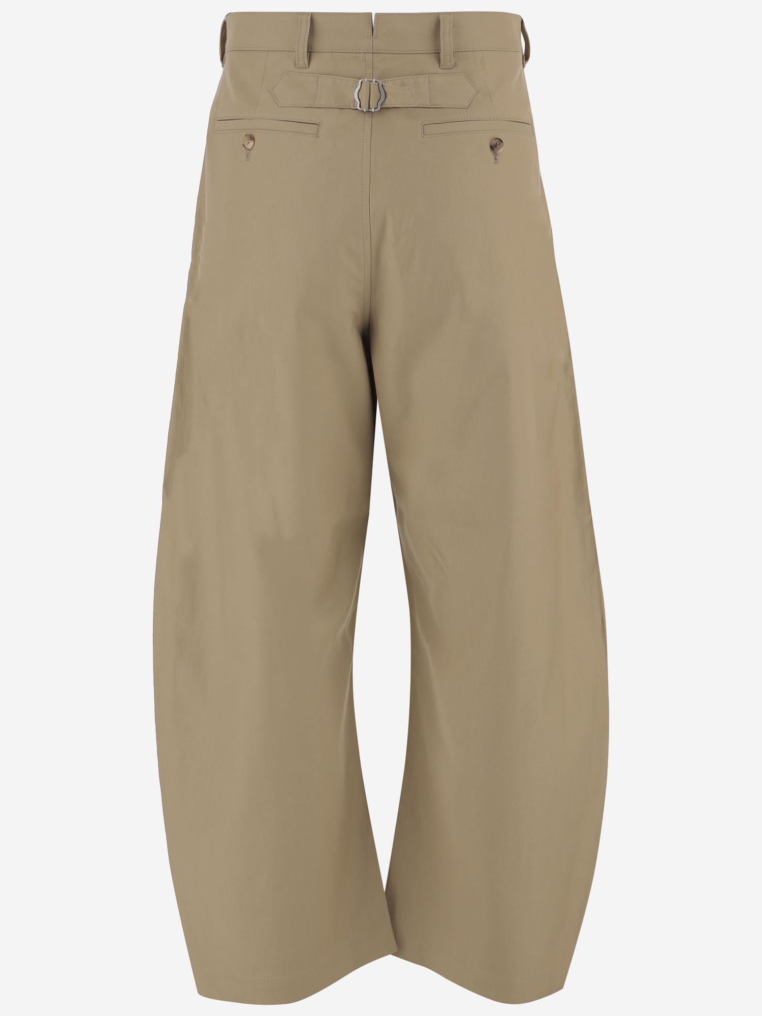 PANTALONI A GAMBA AMPIA IN COTONE HPP004W25 2 HOMME 