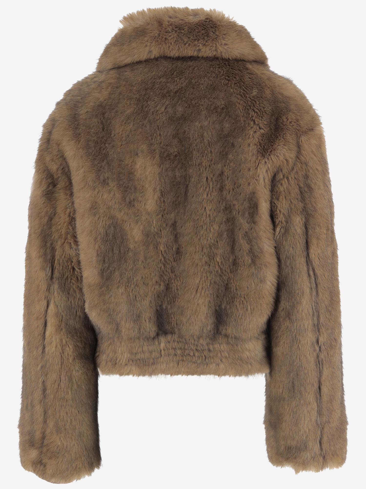 GIUBBOTTO LENA IN PELLICCIA SINTETICA 66354 915587011 STAND STUDIO 