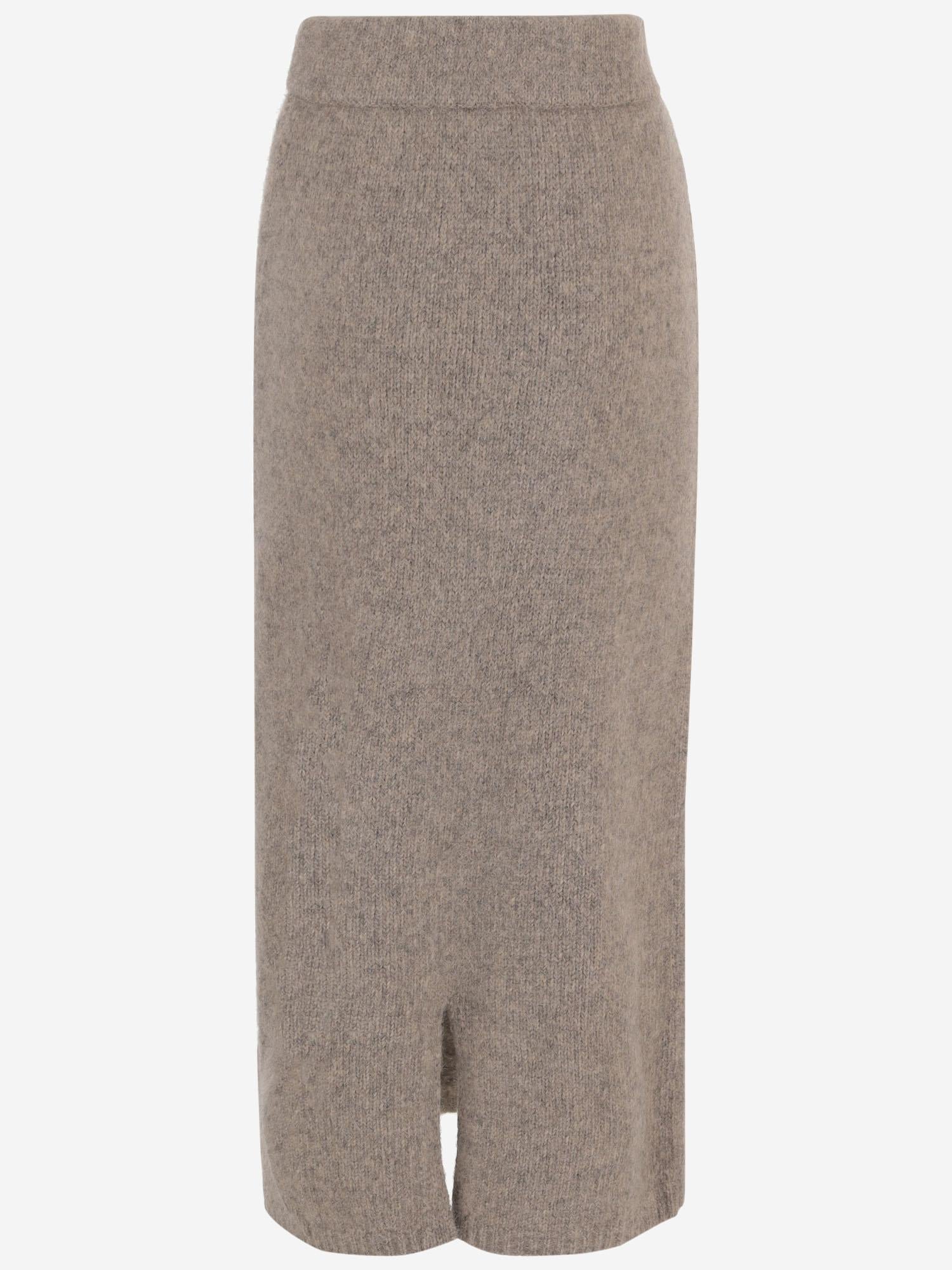 GONNA LUNGA IN MISTO LANA AW25B2476Y222 ASH LAUREN MANOOGIAN 