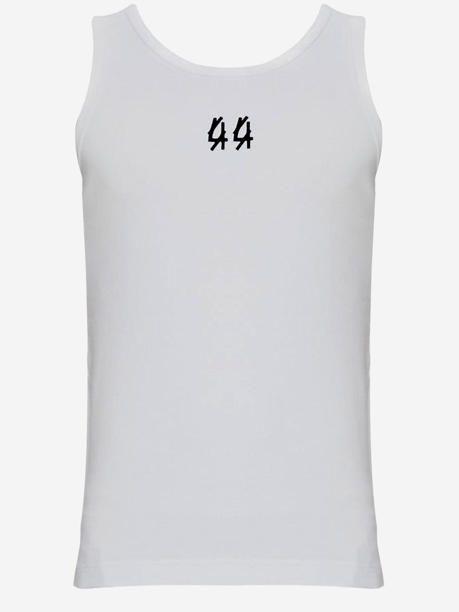 TANK TOP A COSTE IN COTONE STRETCH B0030579 FA584P732 44 LABEL GROUP 