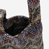 Borsa a mano metallizzata con motivo chevron MI10069F 026 MISSONI 