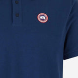 Polo in cotone con logo 1600M 9841 CANADA GOOSE 