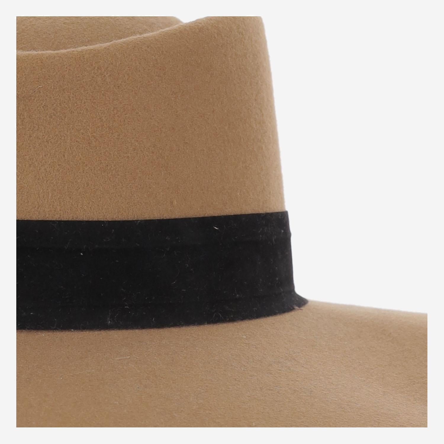 CAPPELLO fedora IN LANA CAMELOVALADO NATURAL ALEXIA ALVAREZ DE TOLEDO 