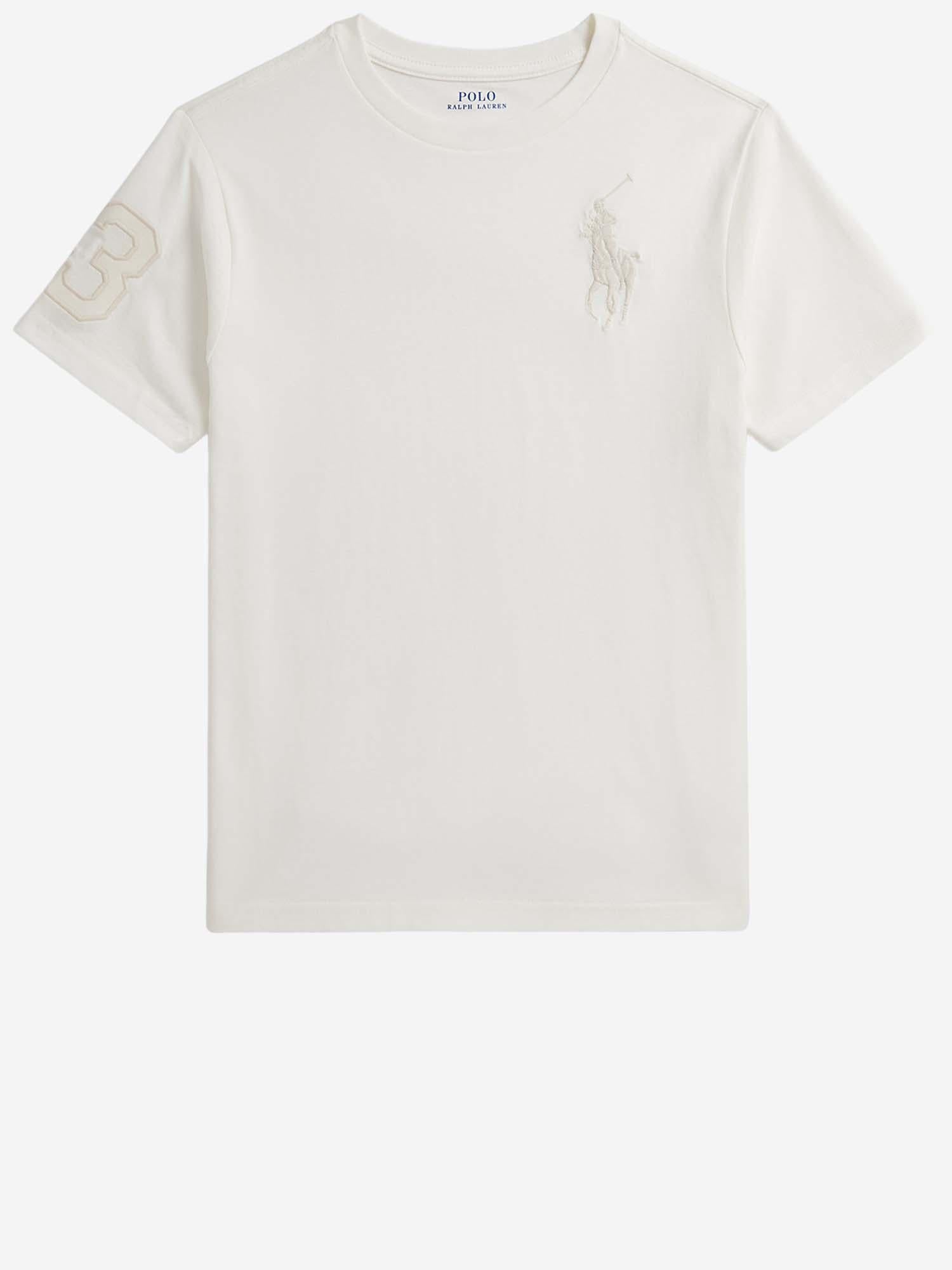 T-SHIRT BIG PONY IN COTONE CON LOGO 323832907 505 POLO RALPH LAUREN KIDS 