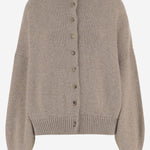 CARDIGAN IN CASHMERE CON COLLO ALTO 18046645 992 KHAITE 