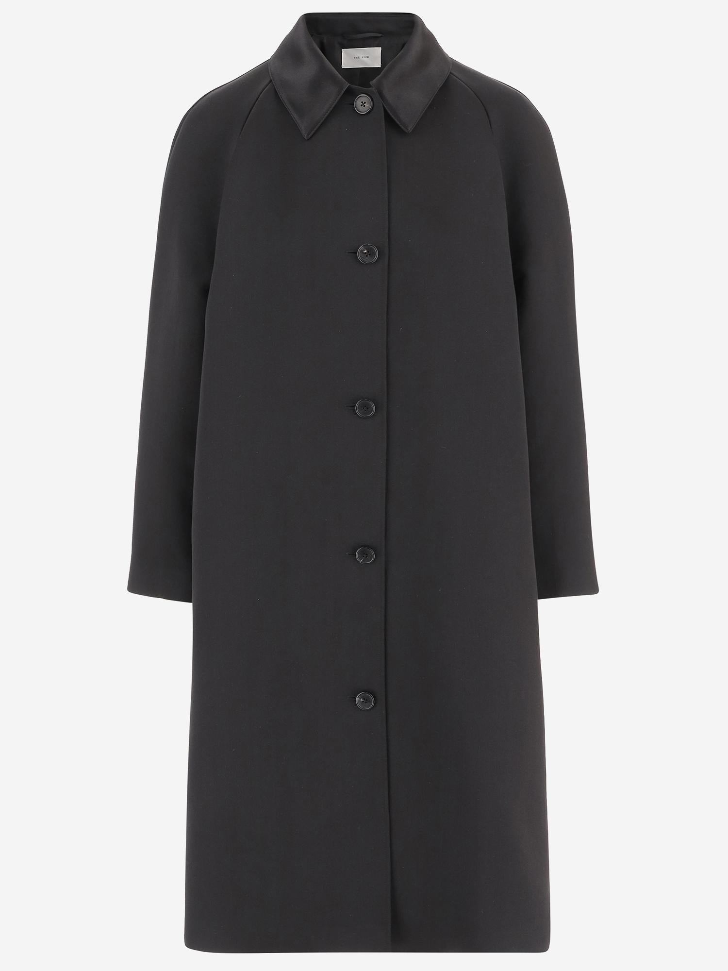 CAPPOTTO EMA IN SETA 8015W4263 BLK THE ROW 