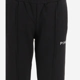 PANTALONI IN COTONE CON LOGO 105724 A2URZ99 PINKO 