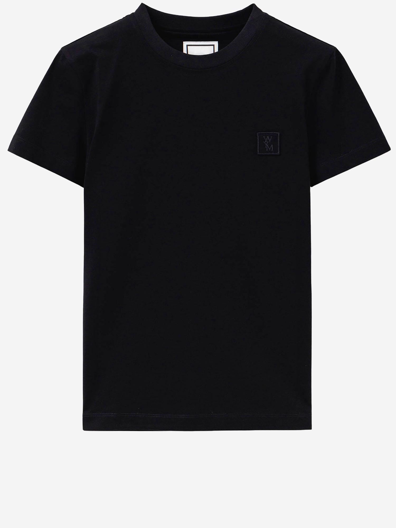 T-SHIRT IN COTONE CON STAMPA POSTERIORE M261TS06 708B WOOYOUNGMI 