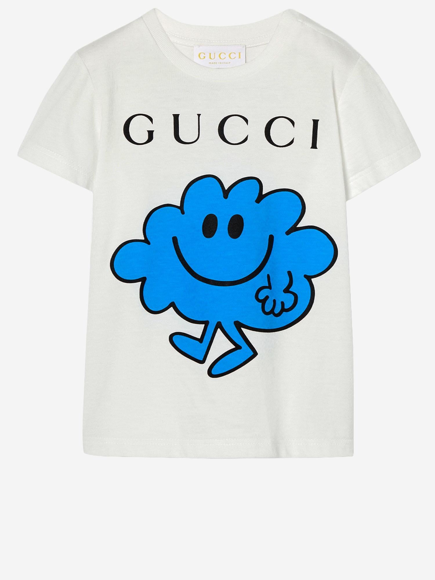 T-SHIRT IN COTONE CON LOGO 834576 XJHPX9214 GUCCI KIDS 