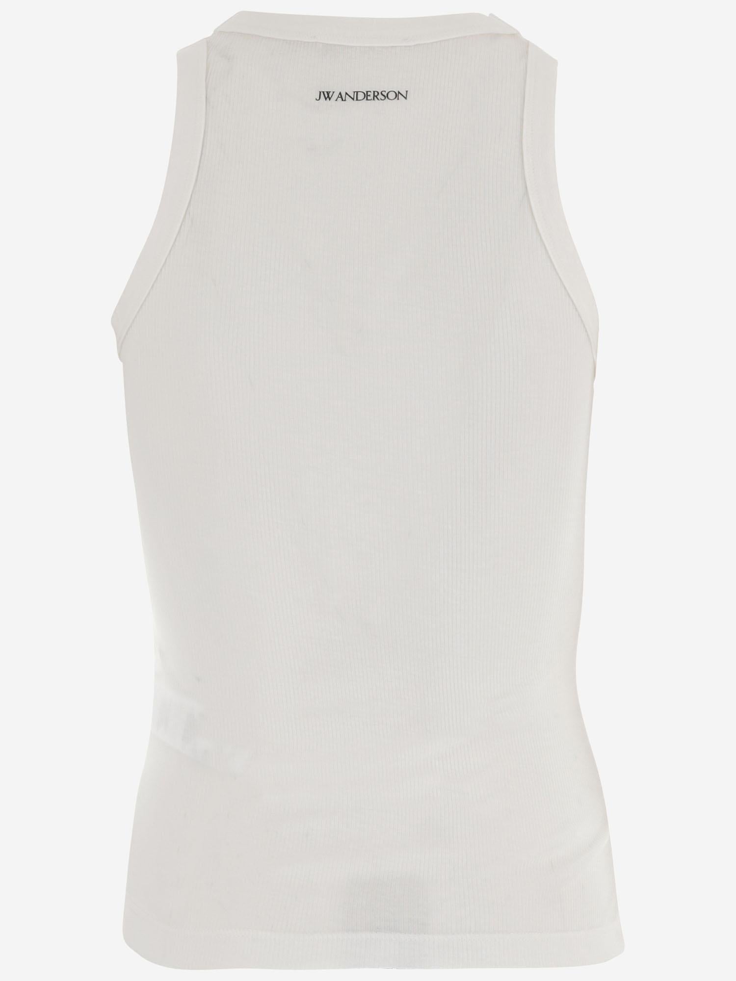 Canotta in modal con logo JO0291 PG1904002 JW ANDERSON 