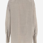 CAMICIA IN LANA CON SCIALLE COORDINATO WSH24 FAW280085 DARKPARK 
