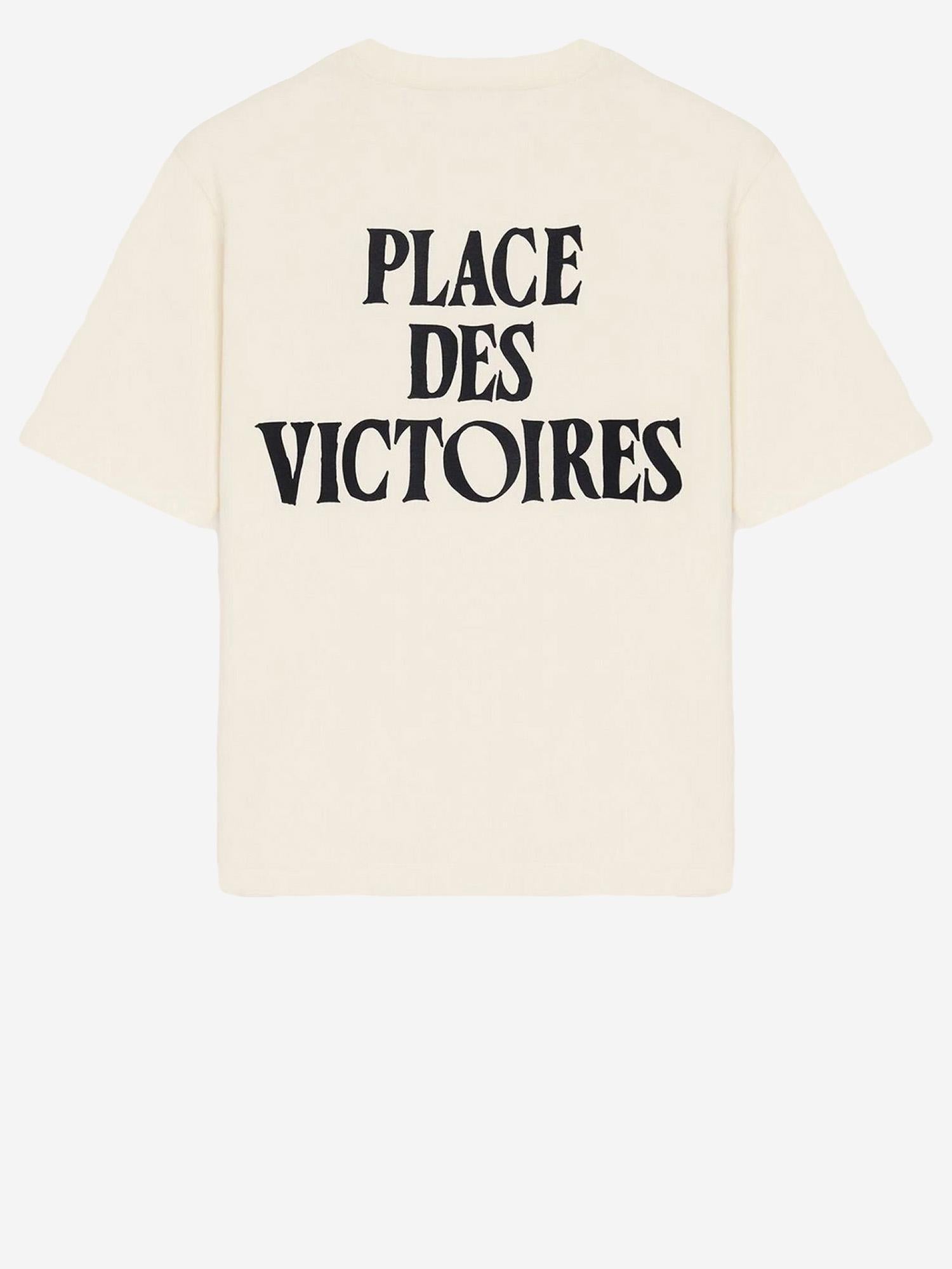 T-SHIRT IN COTONE CON STAMPA LOGO UTS387726 136 AMI 