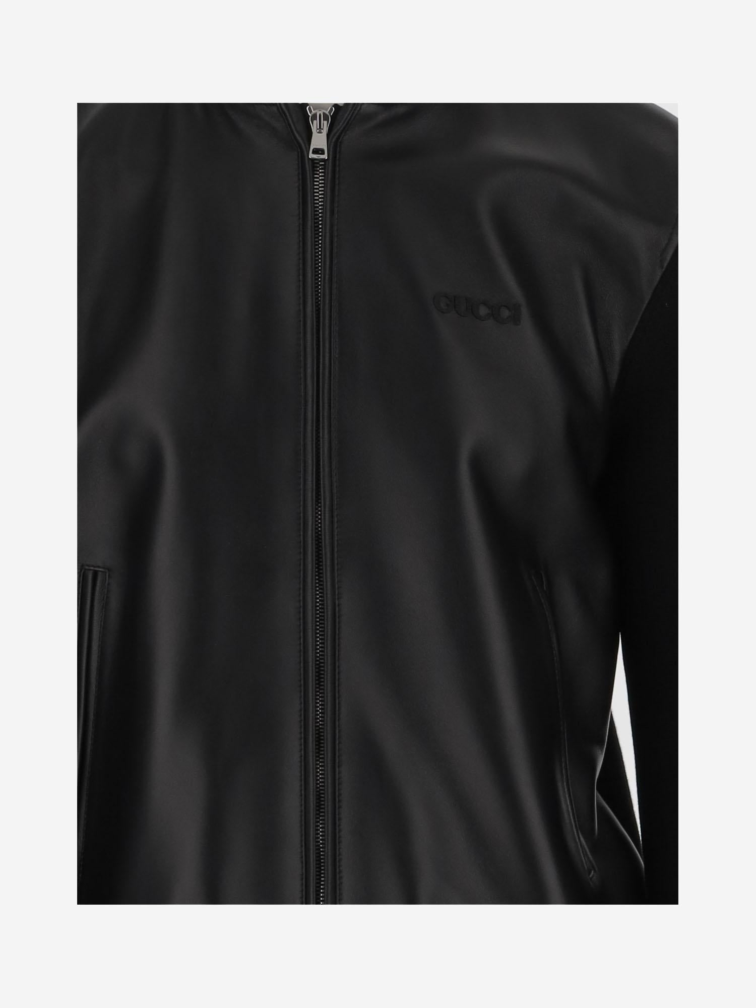 BOMBER IN NAPPA E MAGLIA 793181 XNA291060 GUCCI 