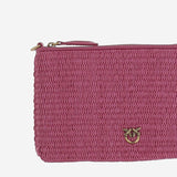 Borsa piatta a tracolla in rafia 104277 A2CFN17Q PINKO 
