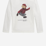 MAGLIA IN COTONE CON STAMPA POLO BEAR 313P00435 001 POLO RALPH LAUREN KIDS 