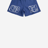 PANTALONI CORTI IN COTONE CON LOGO B126AC144 NAVYBLUE BOBO CHOSES KIDS 