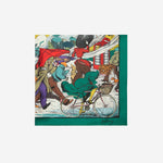 FOULARD IN SETA RAINING CATS AND DOGS 8120327 KEWGREEN BURBERRY 
