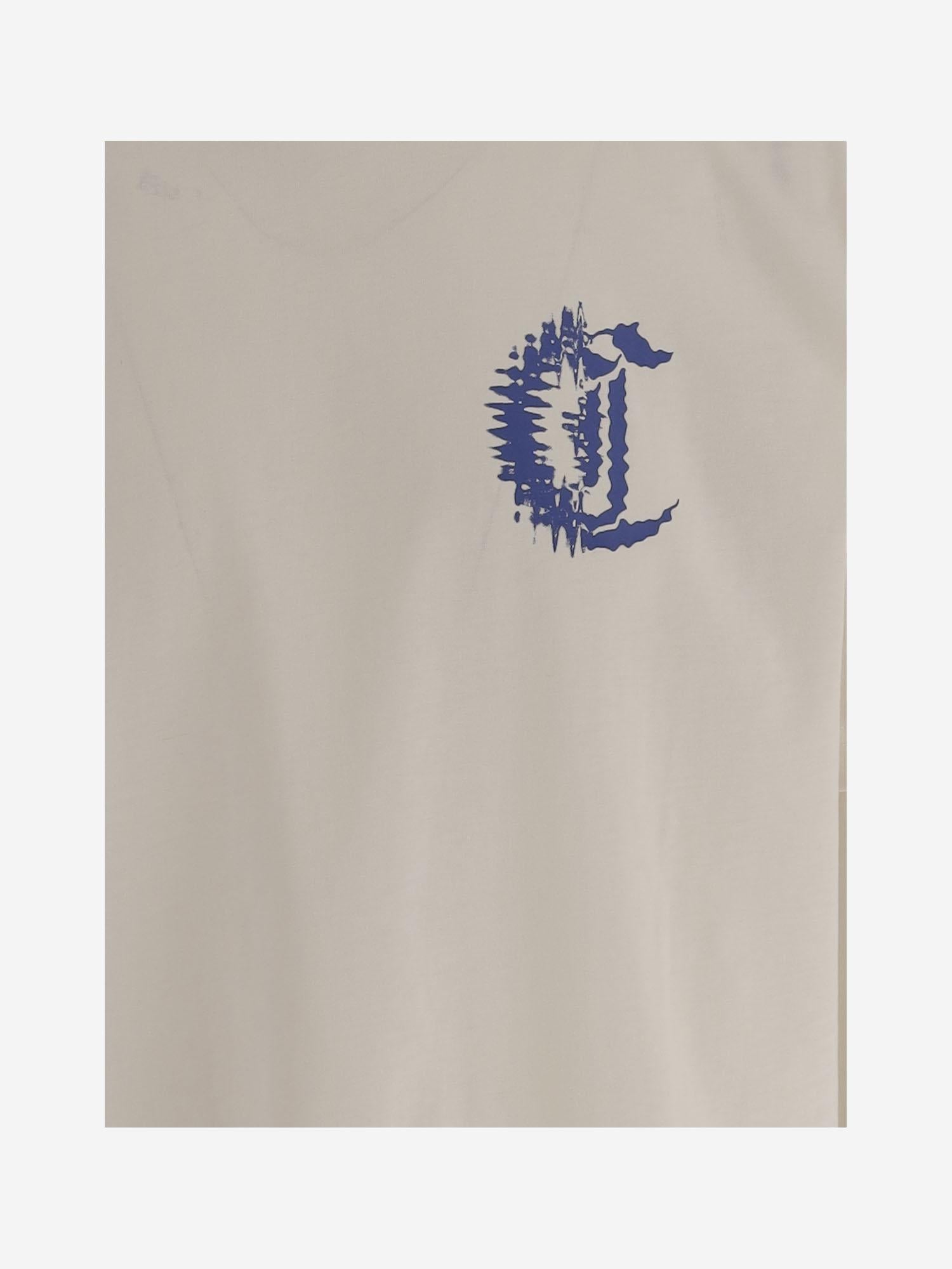 T-SHIRT IN COTONE CON STAMPA grafica 80OAHT23 CJ500004 JUST CAVALLI 