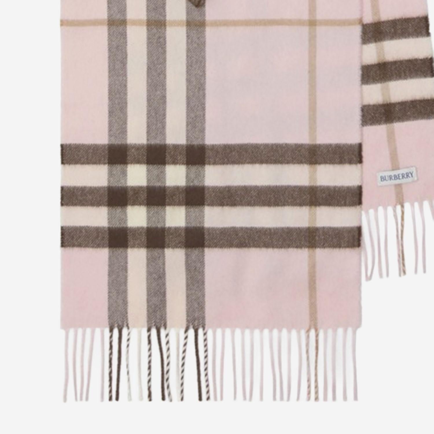 SCIARPA IN CASHMERE CON MOTIVO CHECK 8113947 BOWPINK BURBERRY 