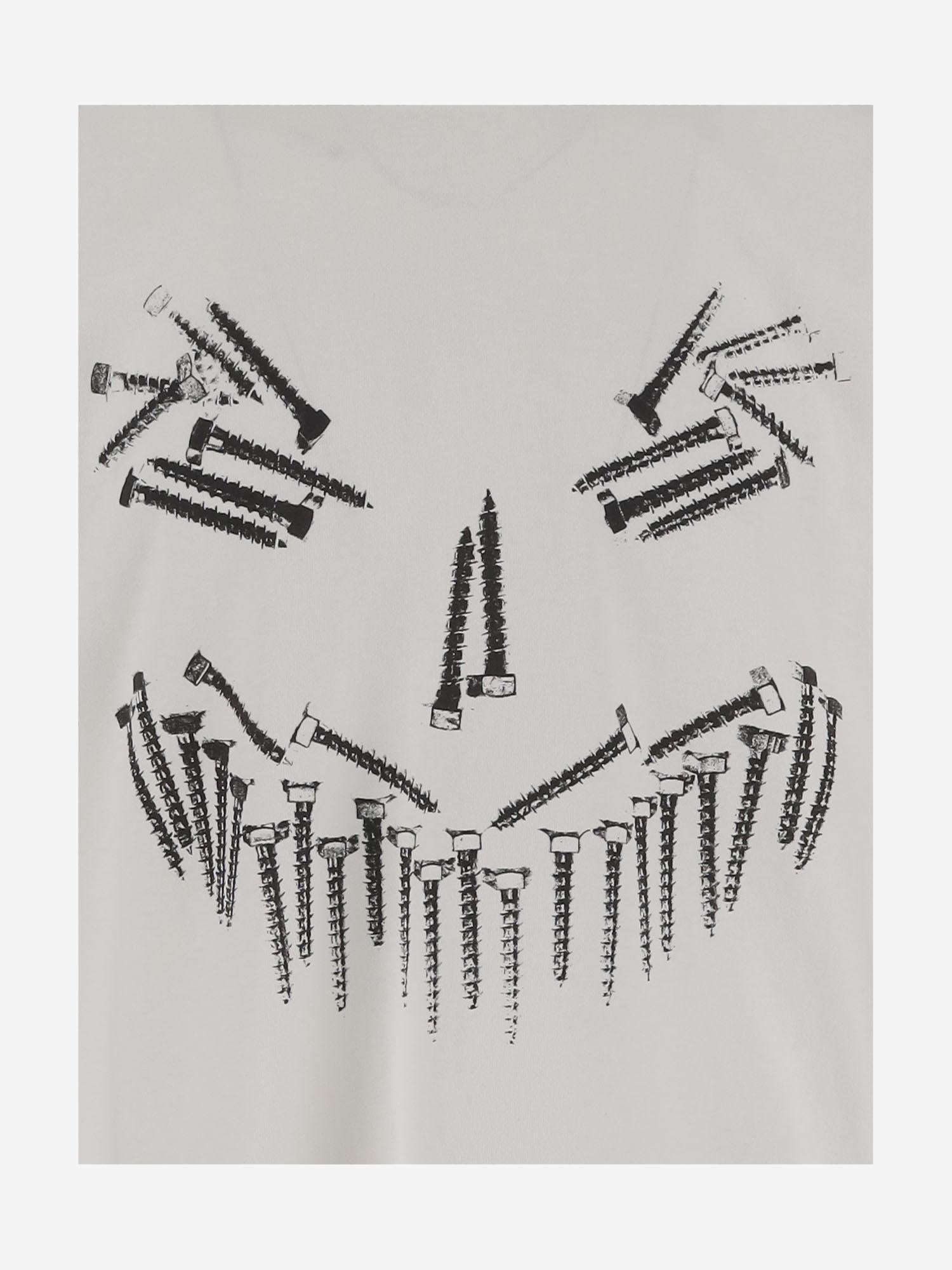 T-SHIRT IN COTONE CON STAMPA B0030556 FA582P668 44 LABEL GROUP 
