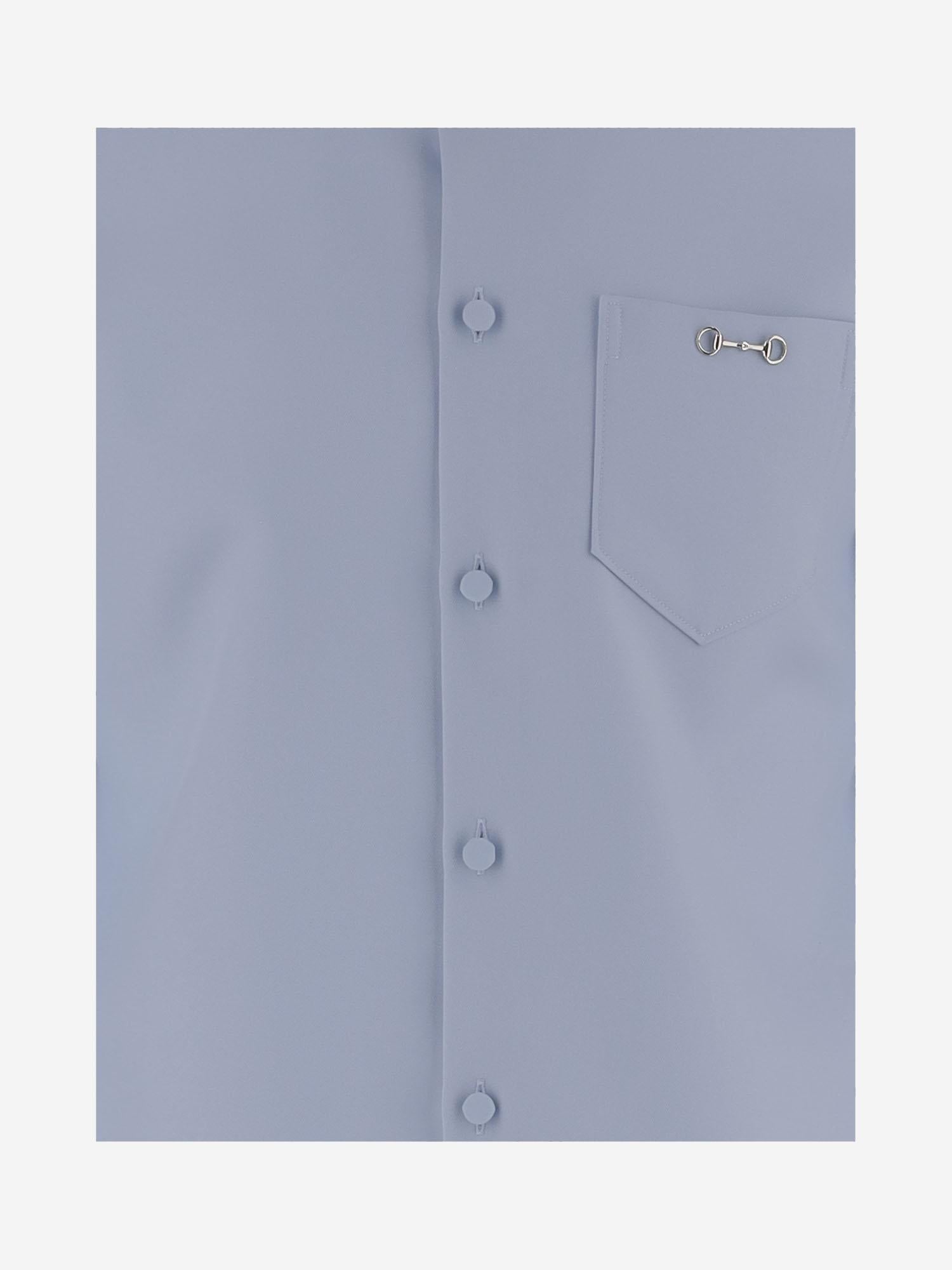 Camicia in twill di poliestere con Morsetto 841624 ZAT434147 GUCCI 