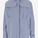 CAMICIA IN COTONE CON MOTIVO A RIGHE BL0360190 5065 PATOU 