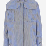 CAMICIA IN COTONE CON MOTIVO A RIGHE BL0360190 5065 PATOU 