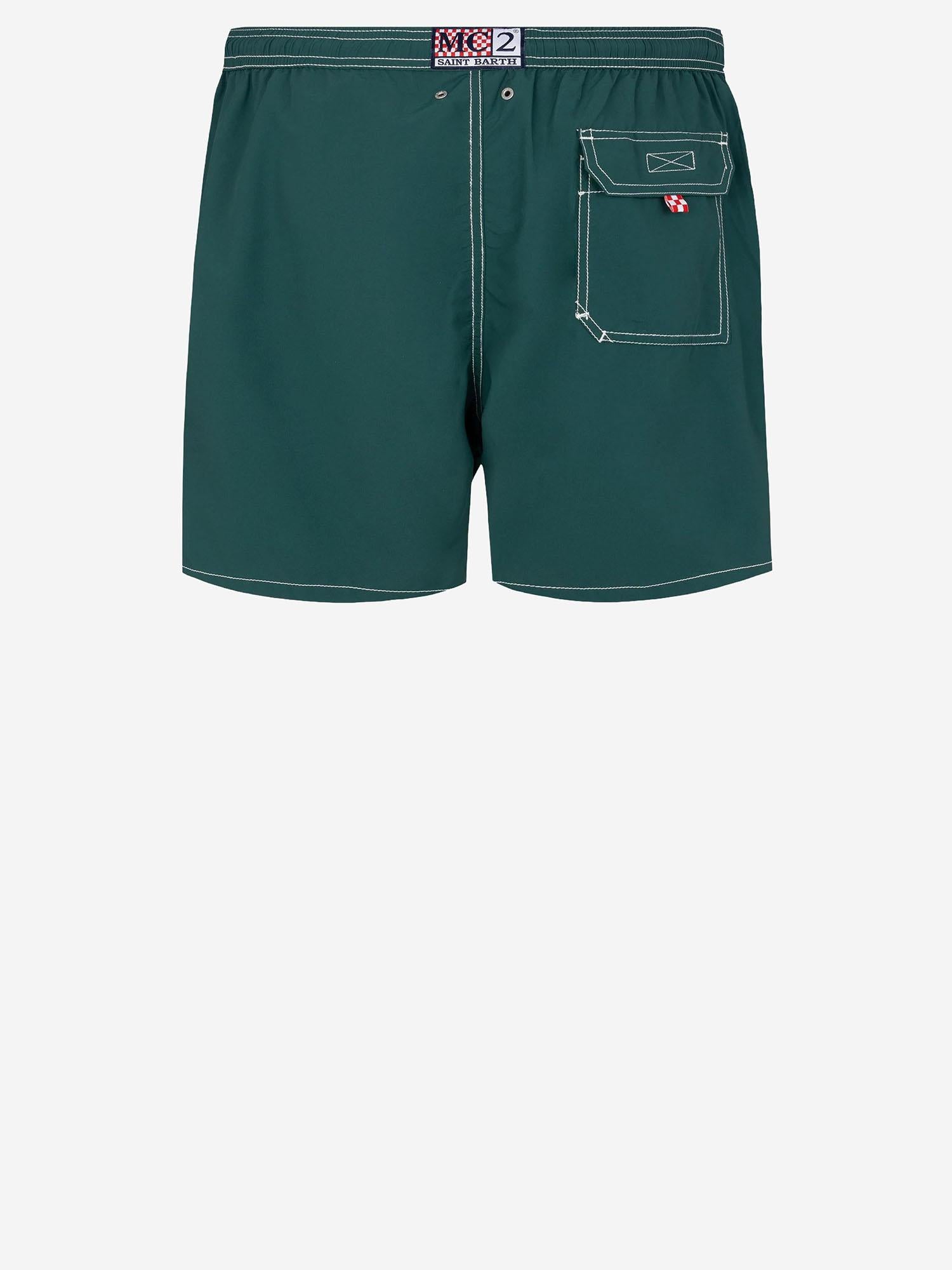 SHORTS DA BAGNO IN NYLON CON LOGO PATM001 00217L MC2 SAINT BARTH 