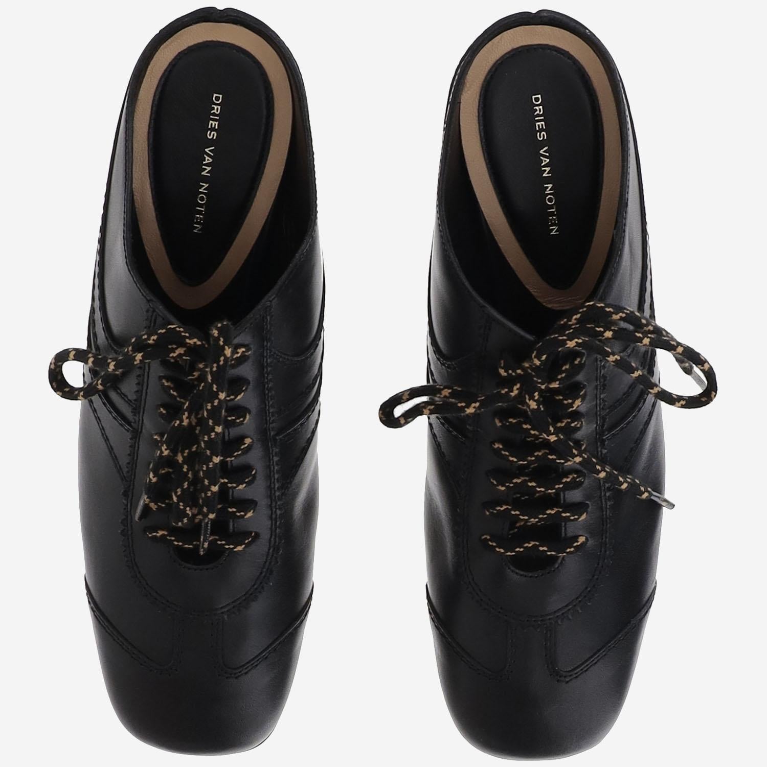 MULES CON TACCO IN PELLE 011740 102900 DRIES VAN NOTEN 