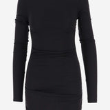 ABITO DRAPPEGGIATO IN LANA 750173 Y37LH1000 SAINT LAURENT 
