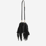 BORSA A SPALLA IN PELLE CON FRANGE 6W2B0R28LUJ 0NO VALENTINO GARAVANI 