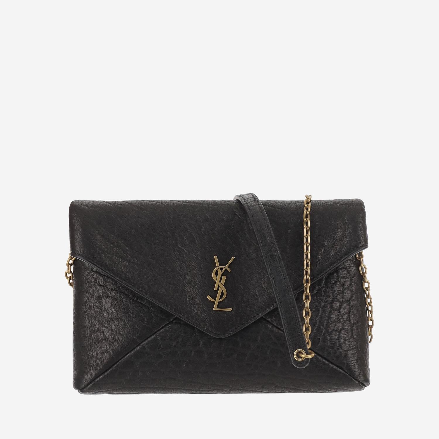 BORSA A TRACOLLA IN PELLE MARTELLATA 855569 AACYT1000 SAINT LAURENT 
