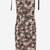 ABITO CON PATTERN FLOREALE DI PAILLETTES H012 5237M023 N 21 
