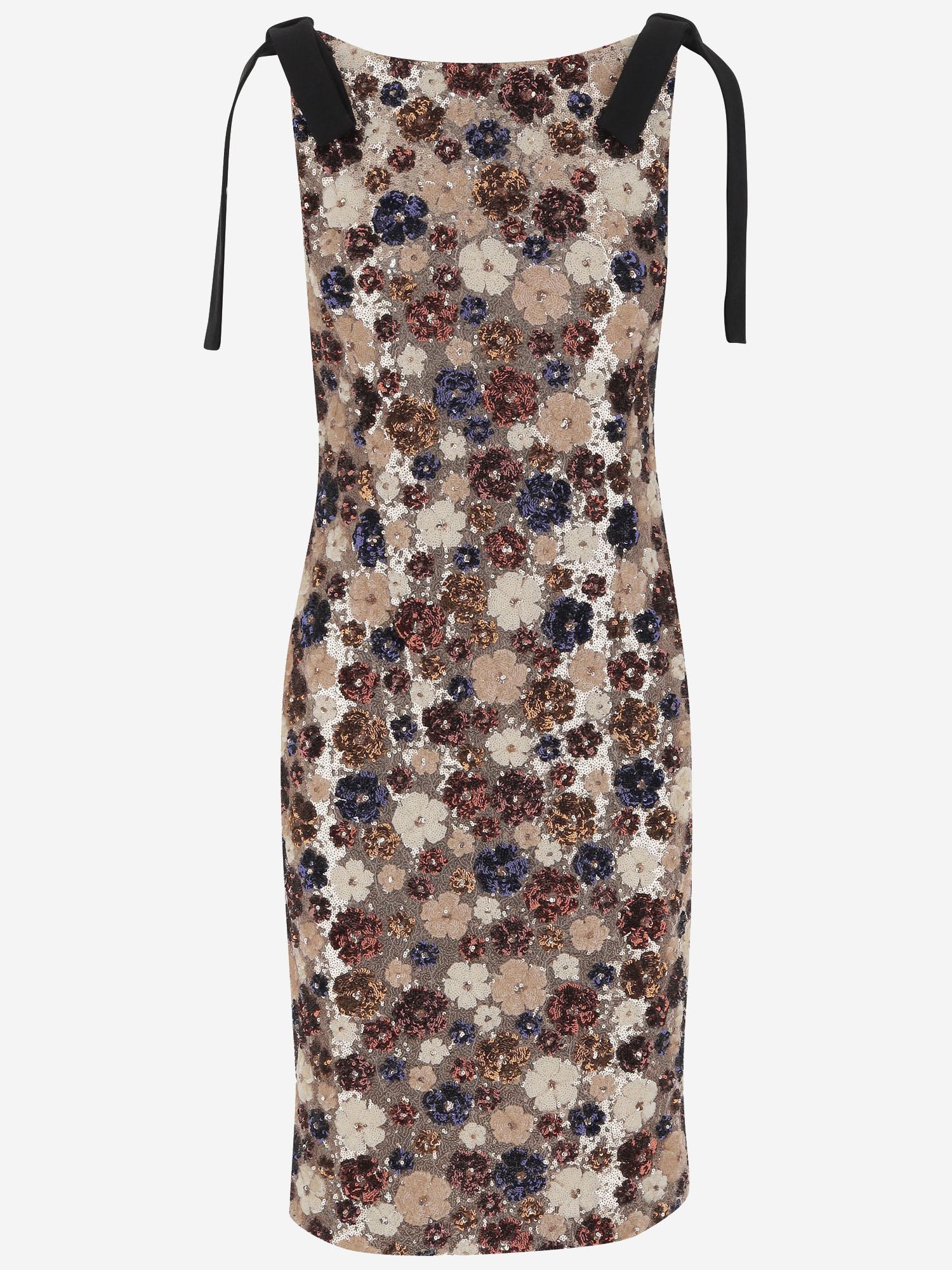 ABITO CON PATTERN FLOREALE DI PAILLETTES H012 5237M023 N 21 