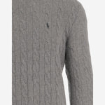 MAGLIA A TRECCE IN LANA E CASHMERE 710876762 012 POLO RALPH LAUREN 