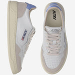 SNEAKERS LOW MEDALIST IN PELLE AULWLS04 WHTDRBLUE AUTRY 