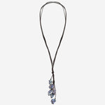 COLLANA in suede CON  perle VTAHITICLUSTERT  MELA 