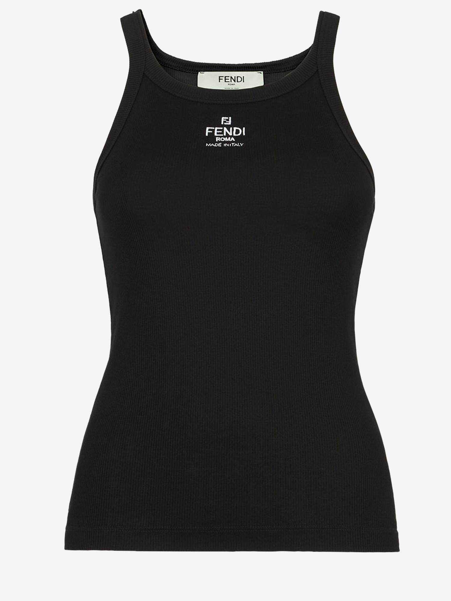 TOP IN COTONE STRETCH CON LOGO FS7966 ANQMF0GME FENDI 