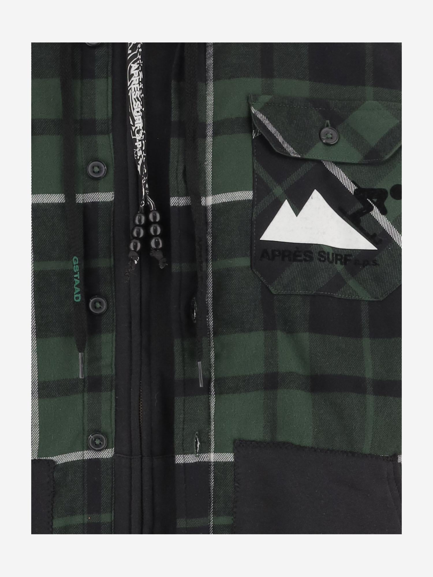 GIACCA IN MISTO COTONE CON STAMPA POSTERIORE 03GUSTAVOVERSHIRT FOREST APRES SURF 