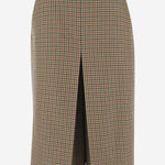GONNA PANTALONE A QUADRI IN LANA 831073 Y1M752232 SAINT LAURENT 